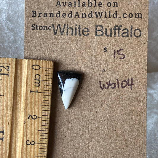 White Buffalo Cabochon - WB04