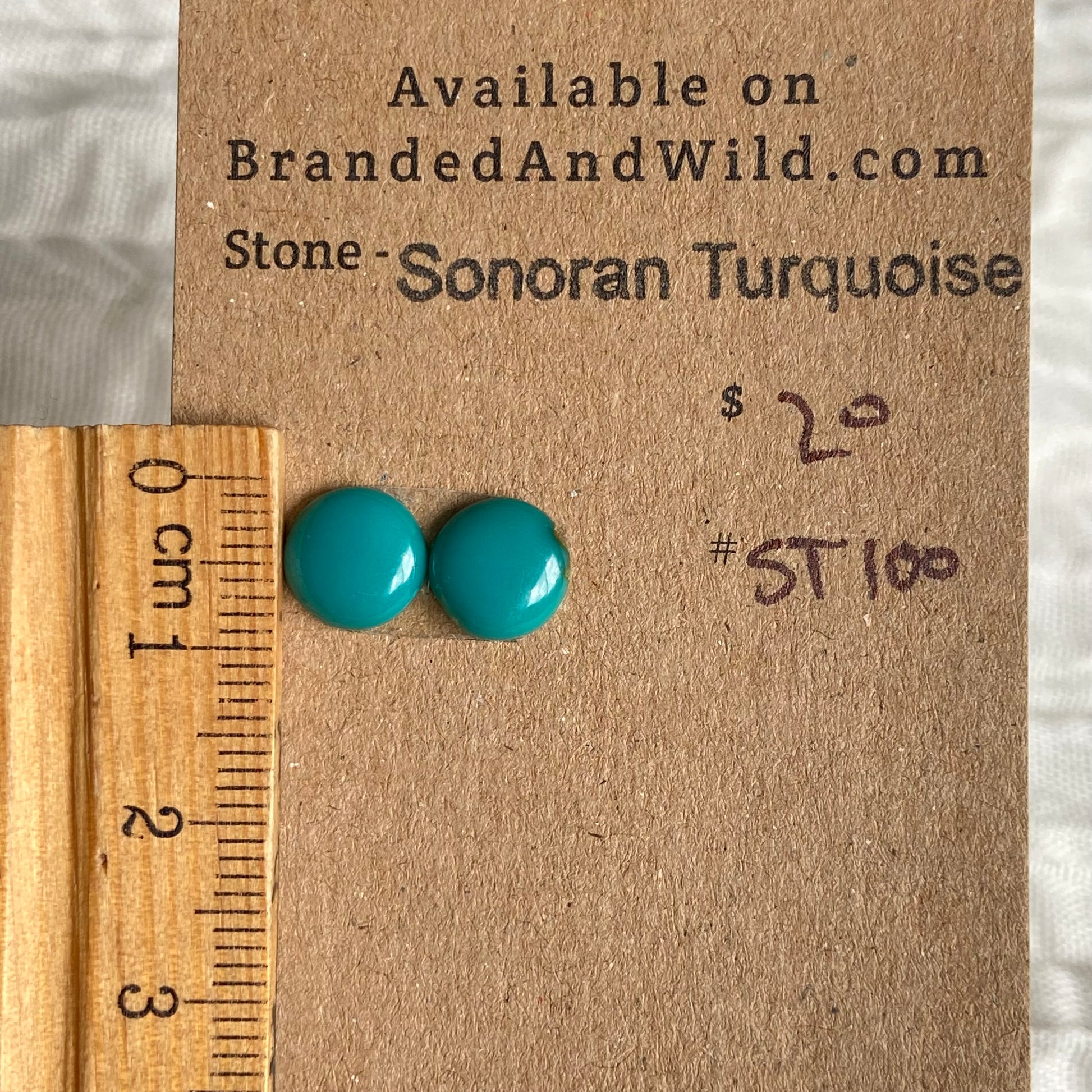 Sonoran Turquoise Cabochon - ST100 402A023E-41AD-41C5-86D1-B48E2BECF7D0 Brandedandwild.com