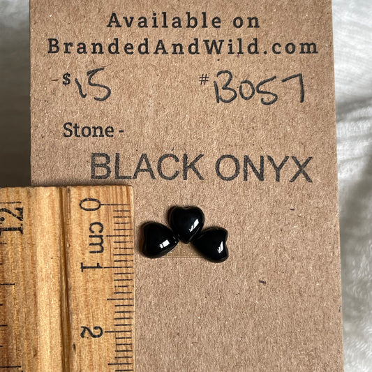 Black Onyx - Cabochon - BO57 4048D489-421C-4951-94DC-A8FFB7018462 Brandedandwild.com