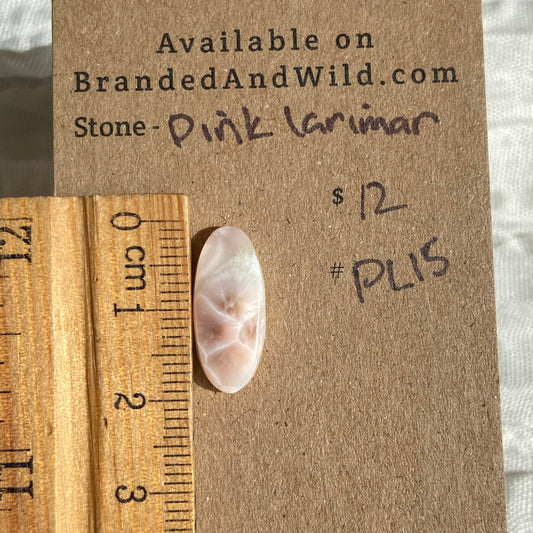 Pink Larimar Cabochon - PL11 40687C06-F713-45C4-9129-2653963764FA Brandedandwild.com