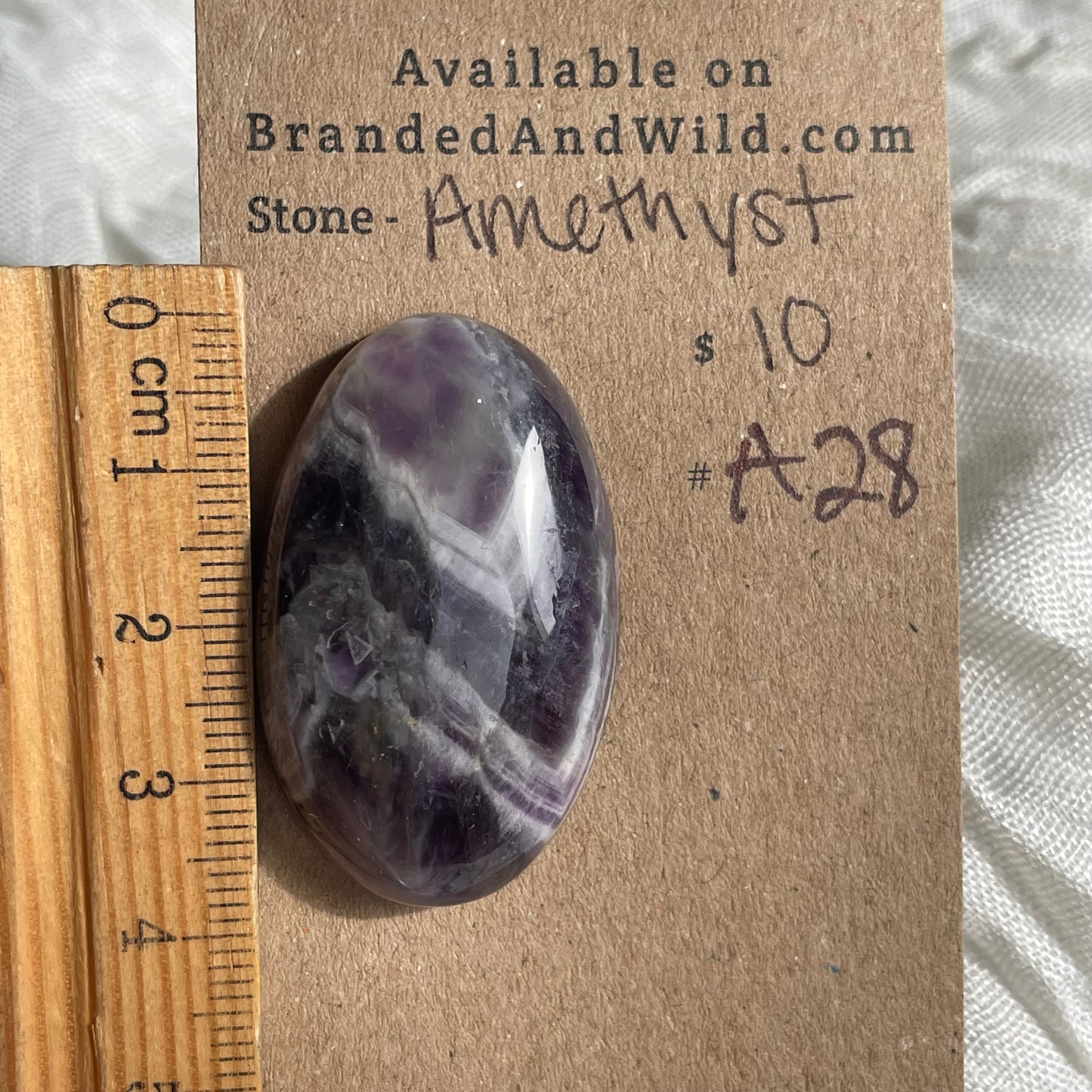 Amethyst Cabochon - A28 406CB70D-84CB-4A4F-94A5-F105DFE108A6 Brandedandwild.com