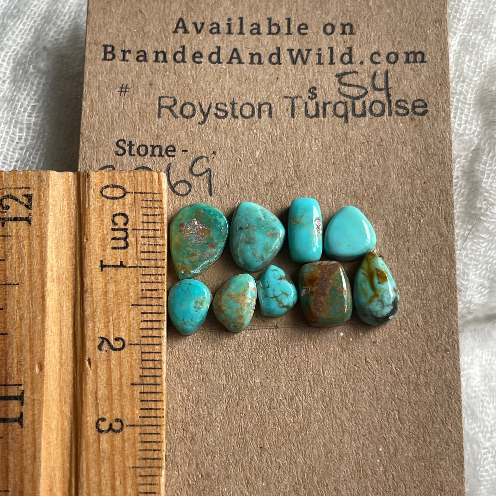 Royston Turquoise Cabochon - RR69 406EC12F-B4F0-4119-BD9E-F29DBC57D0C7 Brandedandwild.com