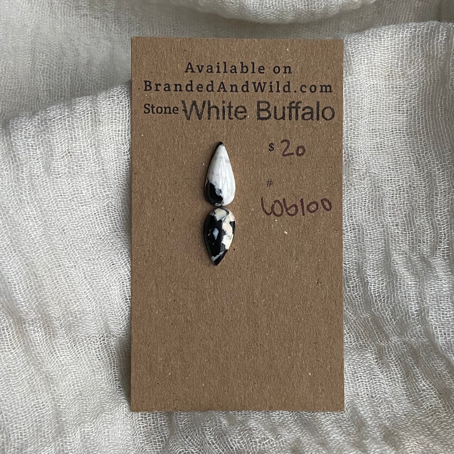 White Buffalo Cabochon - WB100