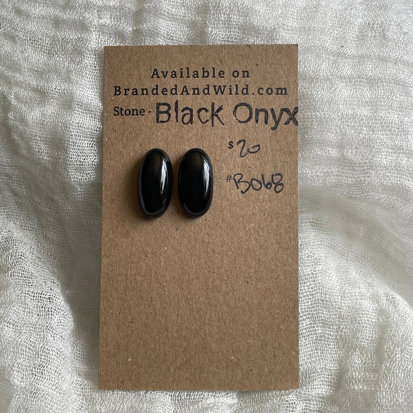 Black Onyx - Cabochon - BO68