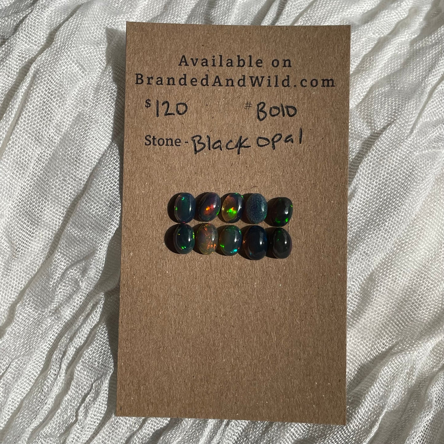 Black Opal - Cabochon - B010 40818CC5-0FF7-41F4-B35F-881728F63034 Brandedandwild.com
