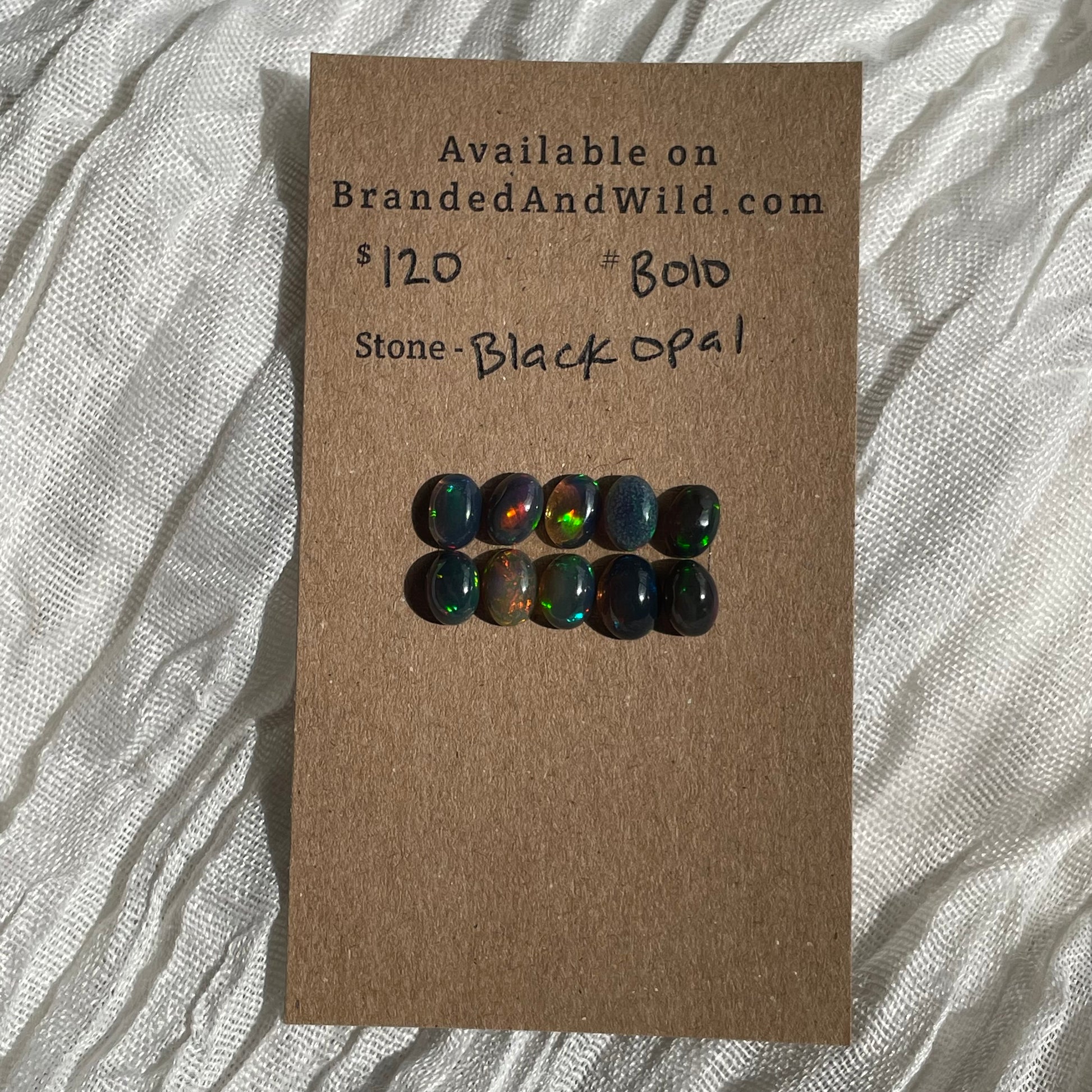 Black Opal - Cabochon - B010 40818CC5-0FF7-41F4-B35F-881728F63034 Brandedandwild.com
