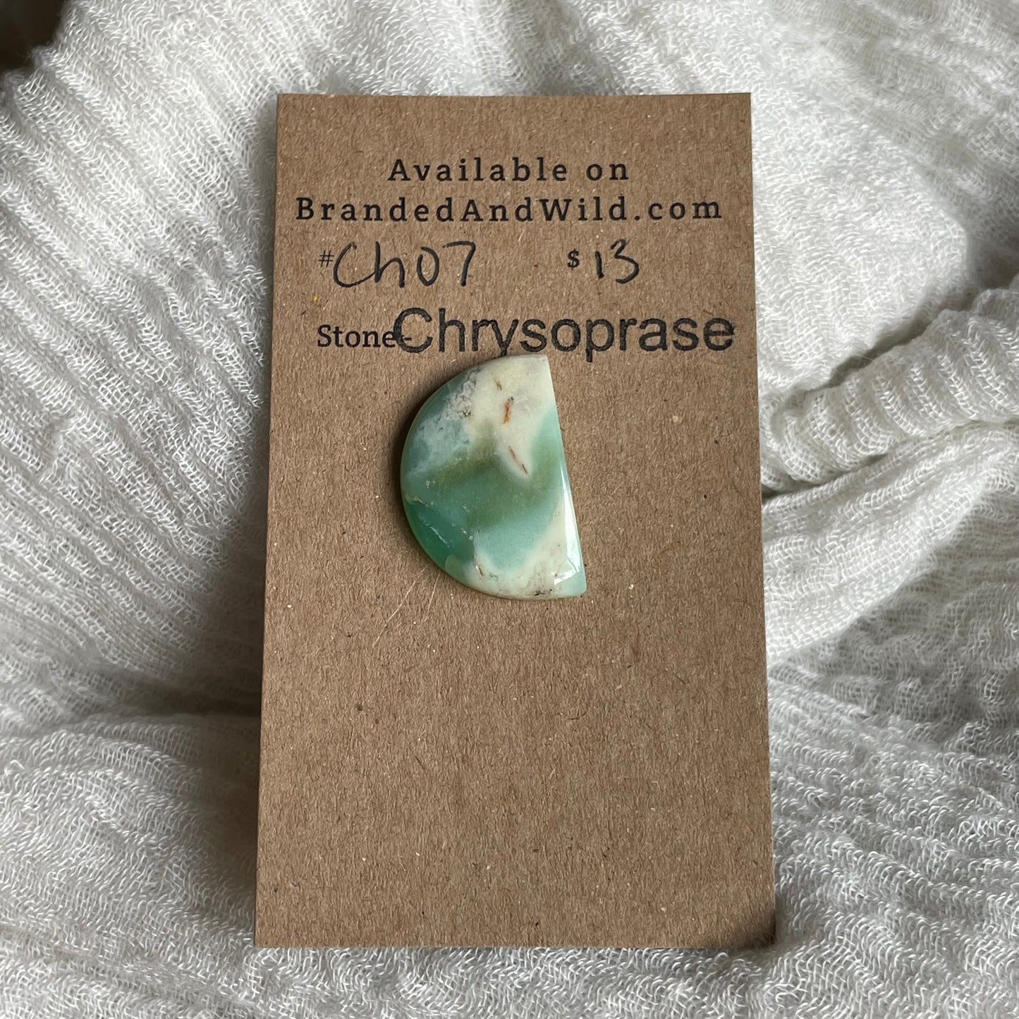 Chrysoprase Cabochon - Ch07