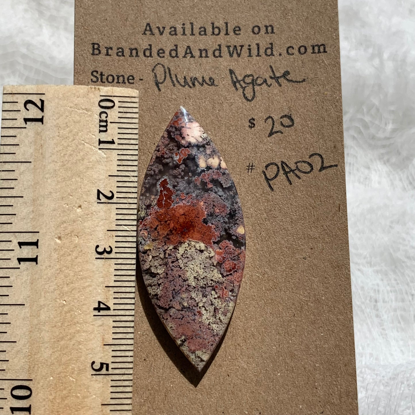 Plume Agate Cabochon - PA02