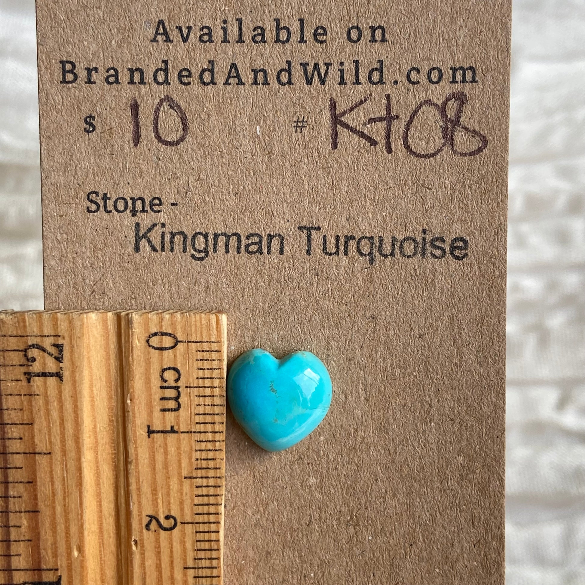Kingman Turquoise Cabochon - KT08 40C4FDDE-BC38-4B94-8FF0-4497E32D2F10 Brandedandwild.com
