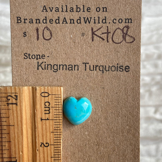 Kingman Turquoise Cabochon - KT08 40C4FDDE-BC38-4B94-8FF0-4497E32D2F10 Brandedandwild.com