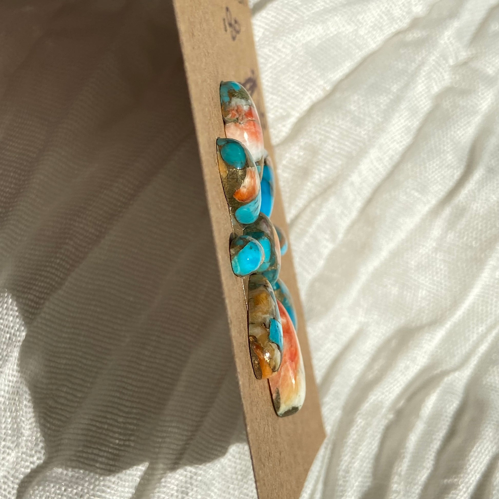 Turquoise, Oystershell, Copper Cabochon - TOC16 40D52C53-48C4-4243-8CA5-63C8C470DEA1 Brandedandwild.com