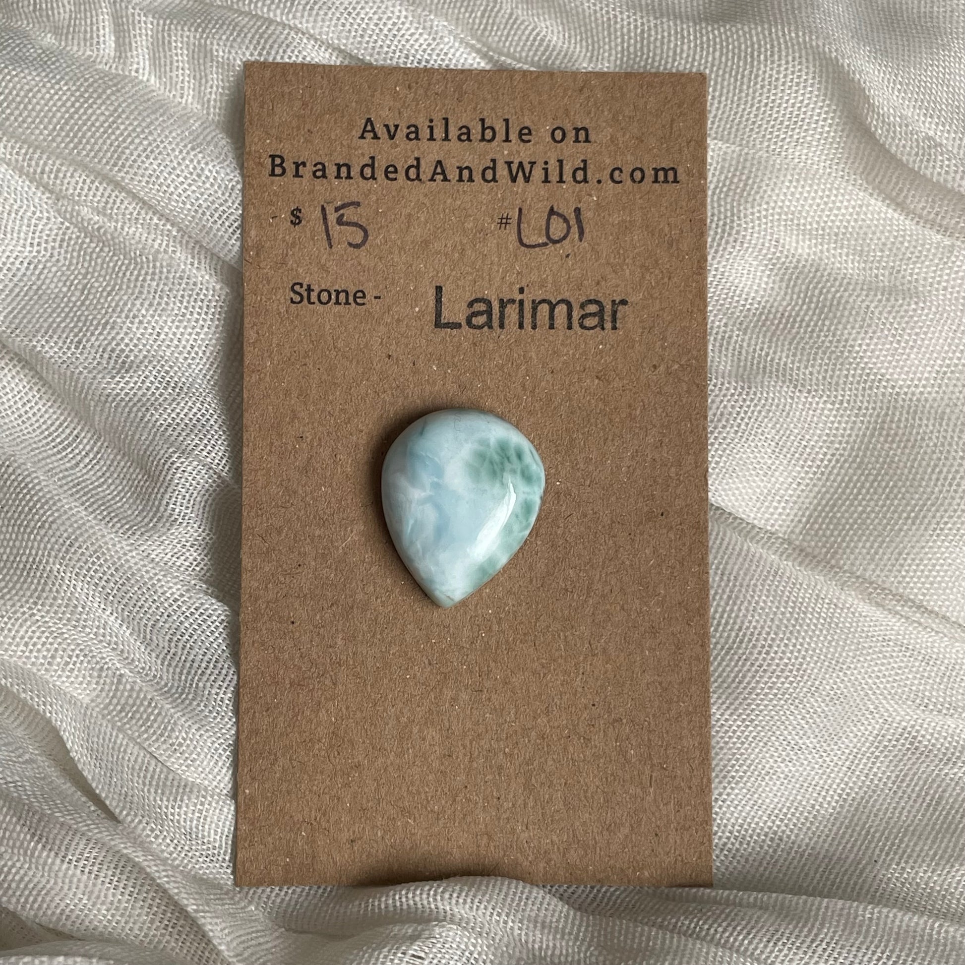 Larimar Cabochon - L01 40D57370-D418-4707-BA83-81AEB84FF323 Brandedandwild.com