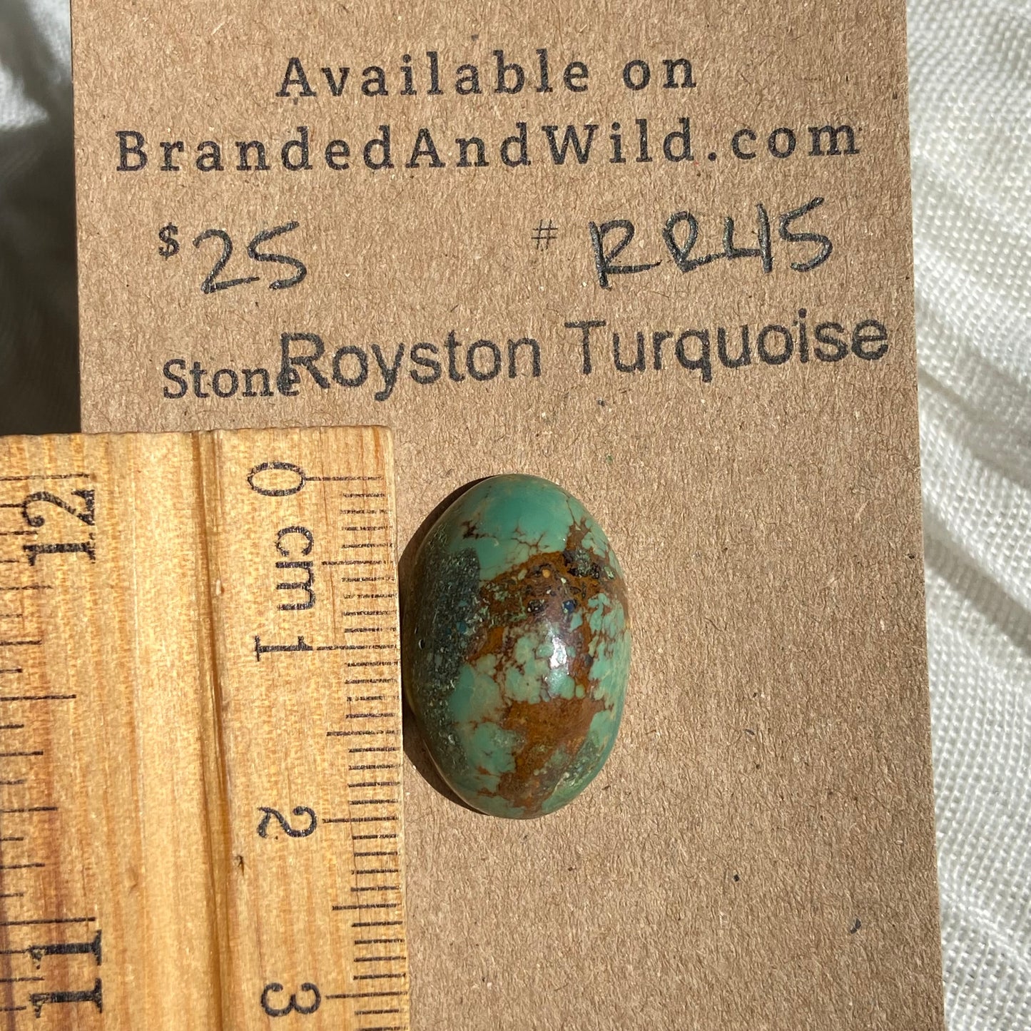 Royston Ribbon Turquoise Cabochon RR45 40F516EB-7D0A-44A7-86E8-2FA705AAD350 Brandedandwild.com