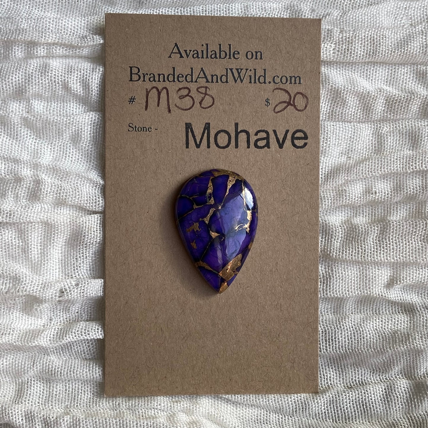 Mohave Cabochon - M38 Cabochon 41054B1A-85D2-4C0B-B102-C83459AF0DD8 Brandedandwild.com
