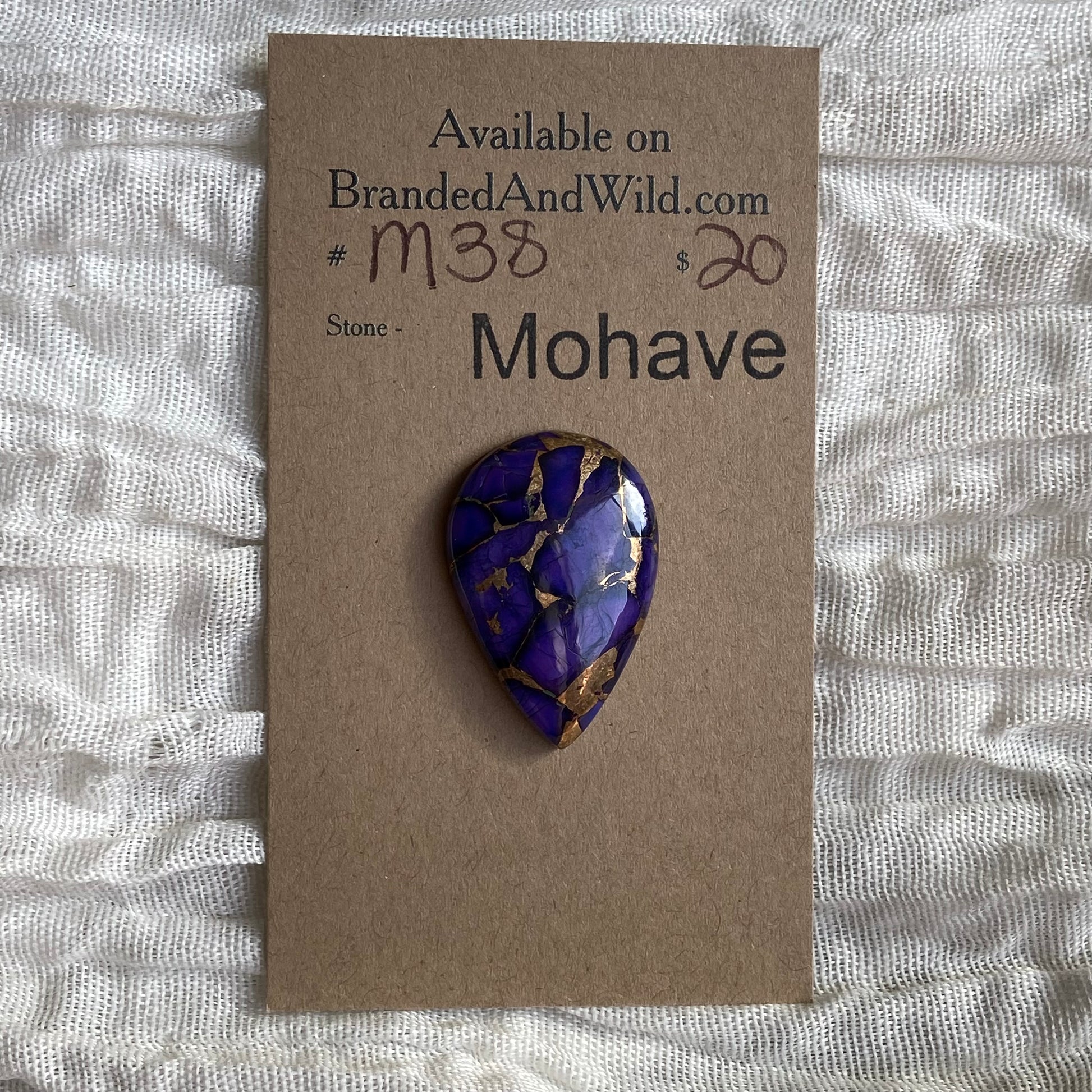 Mohave Cabochon - M38 Cabochon 41054B1A-85D2-4C0B-B102-C83459AF0DD8 Brandedandwild.com