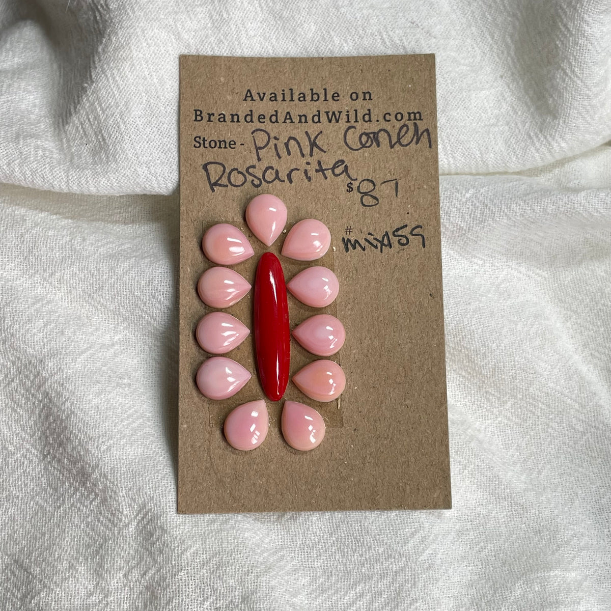 Rosarita / Pink Conch Cabochon - Mix159 411C9382-9B6B-4F3A-8A57-70E11BAECBFC Brandedandwild.com