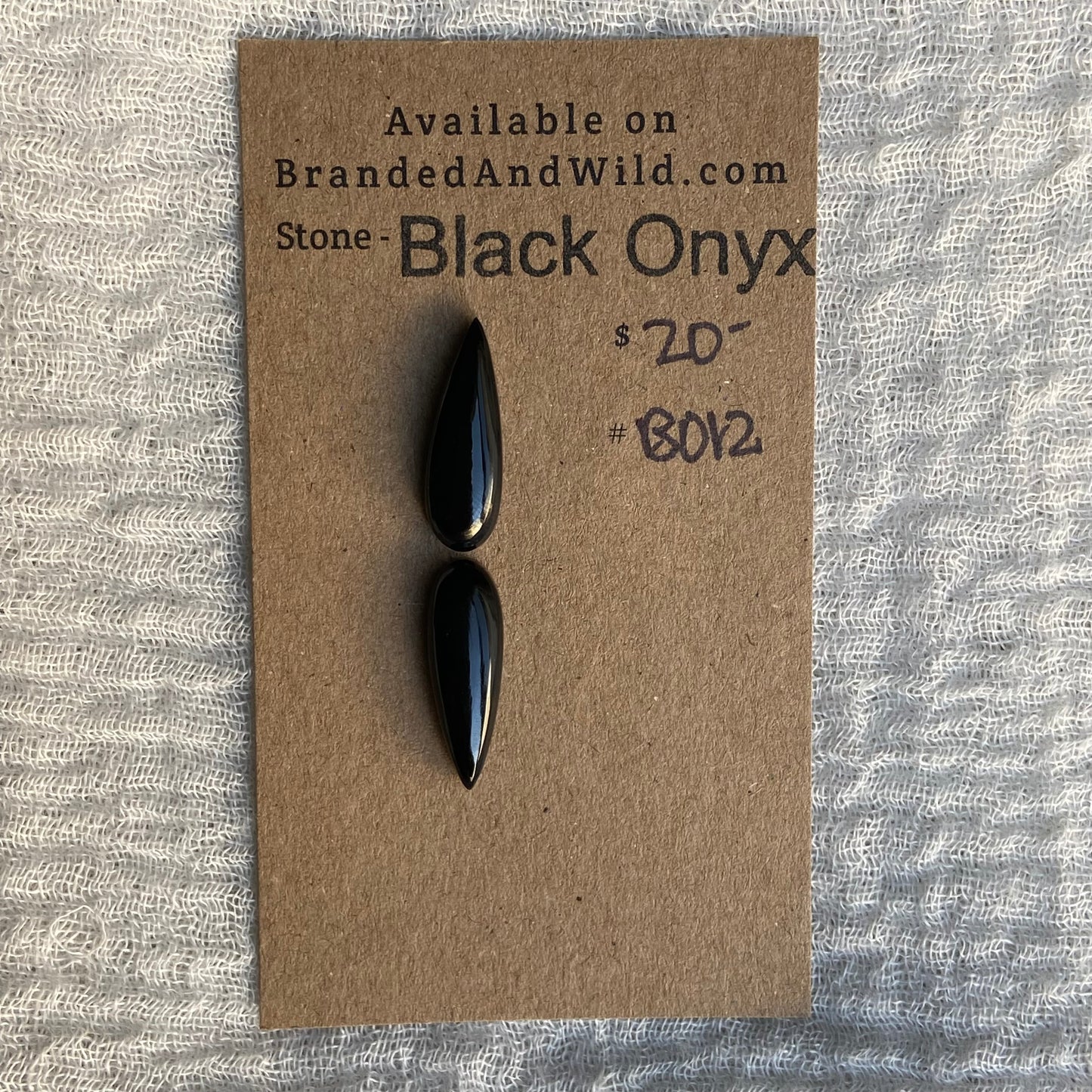 Black Onyx - Cabochon - BO12