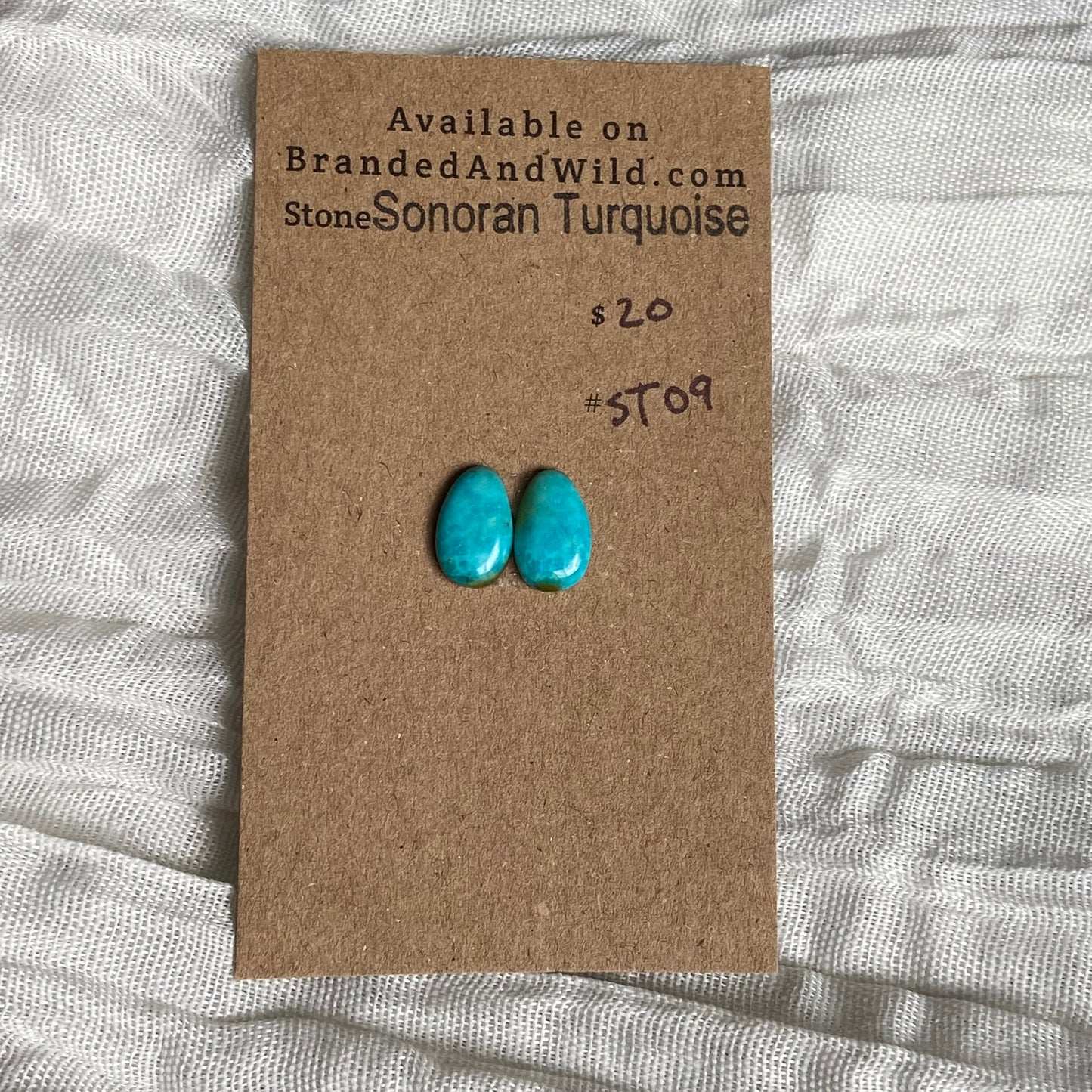 Sonoran Turquoise Cabochon - ST09 41480624-3B87-4547-9699-4BEEAC4549FE Brandedandwild.com
