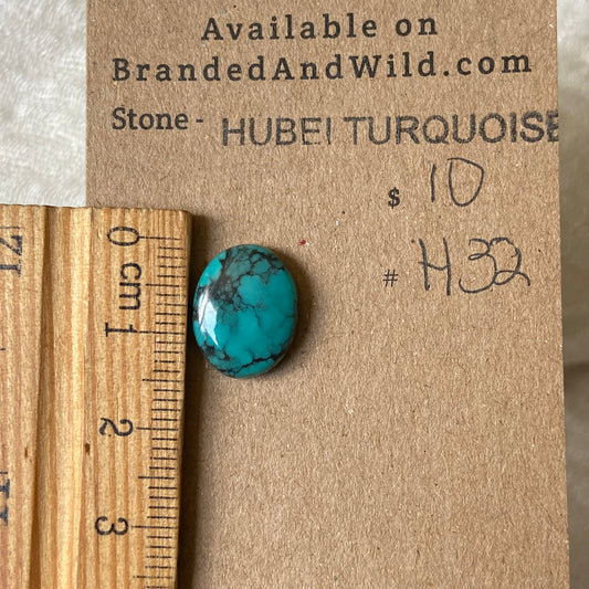Hubei Turquoise Cabochon - H32 4155B7DF-F43A-4DE0-BA7B-417D5A502CBB Brandedandwild.com