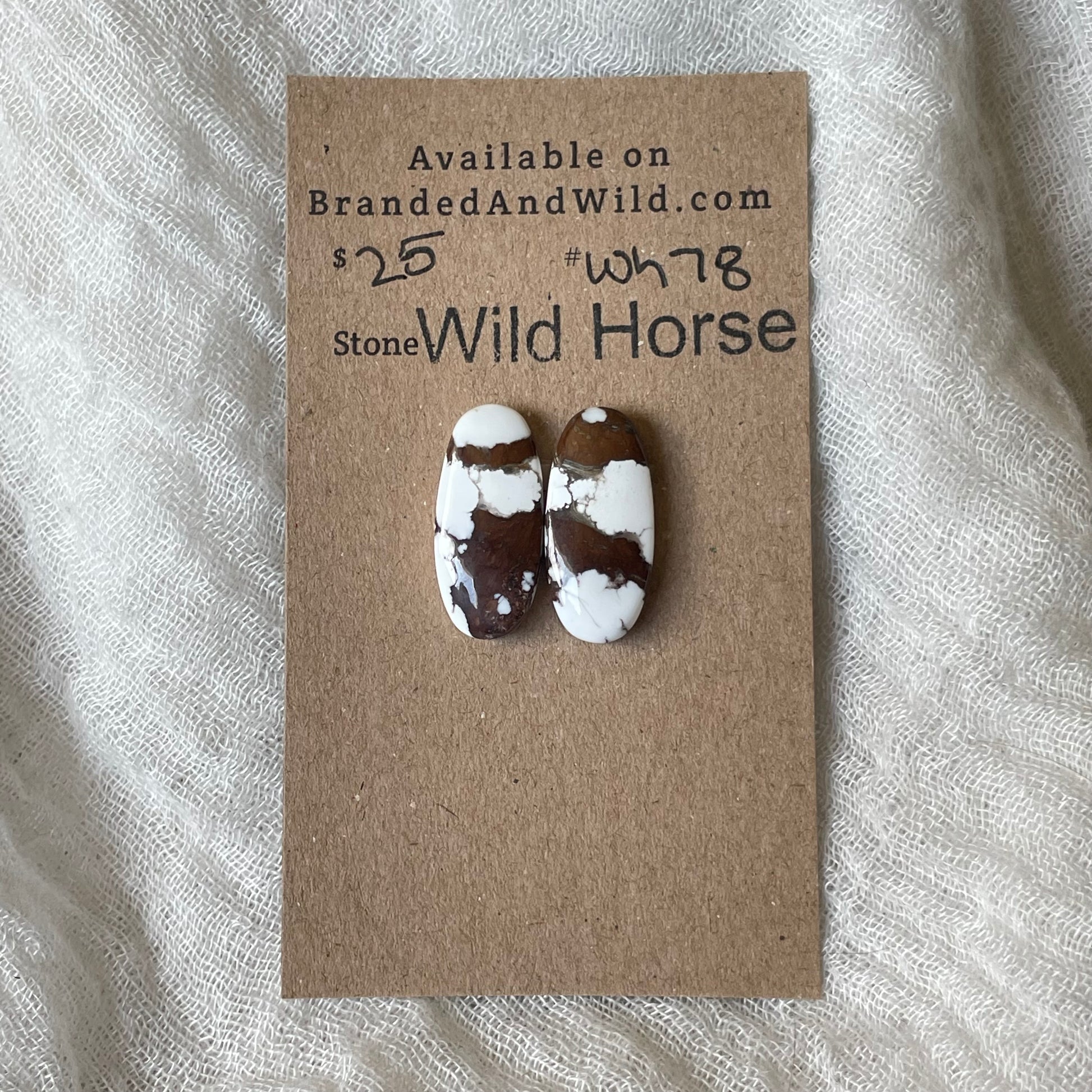 Wild Horse Cabochon - WH78 416385E6-FE1C-4379-B4E7-0FEF8E5F2A7B Brandedandwild.com