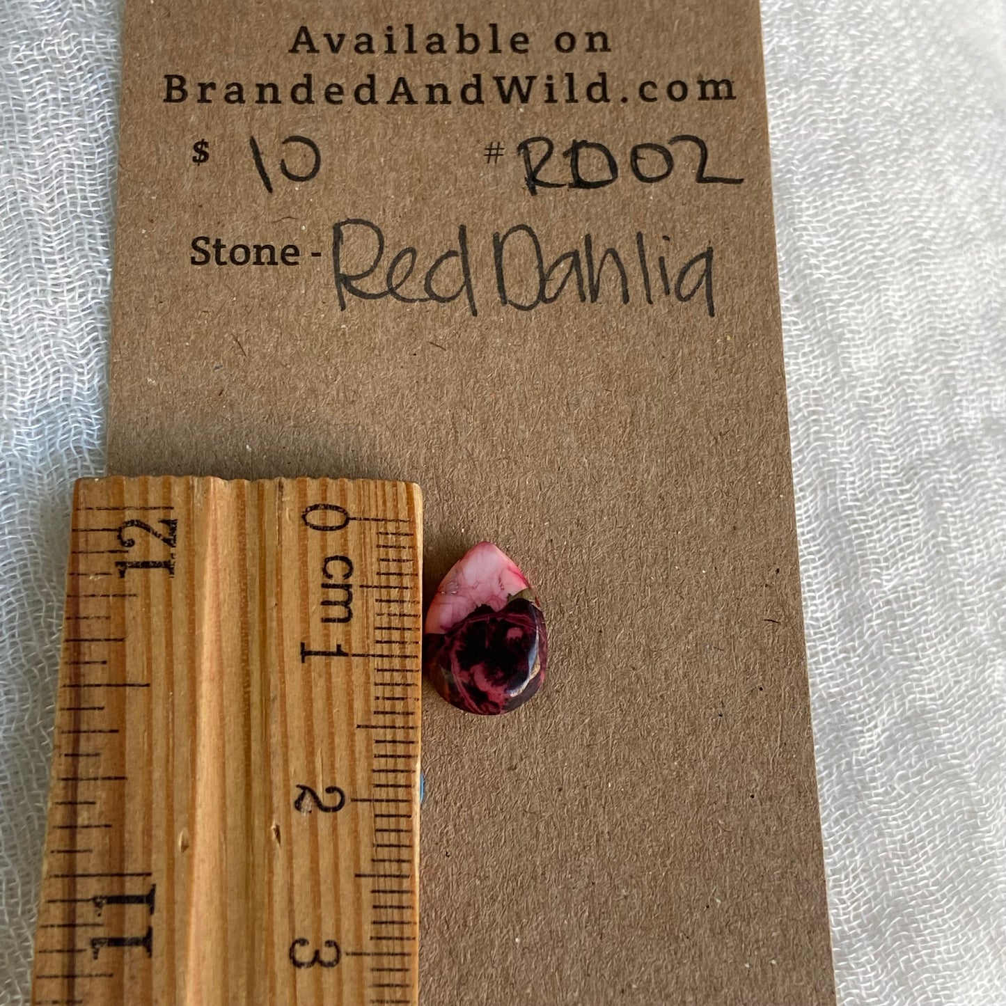Red Dahlia Cabochon - RD02