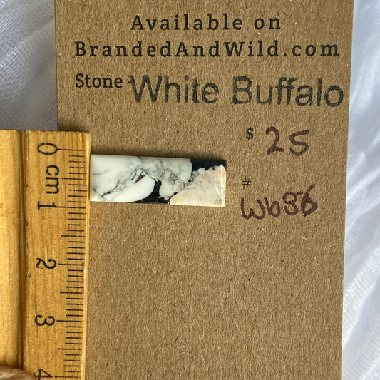 White Buffalo Cabochon - WB86