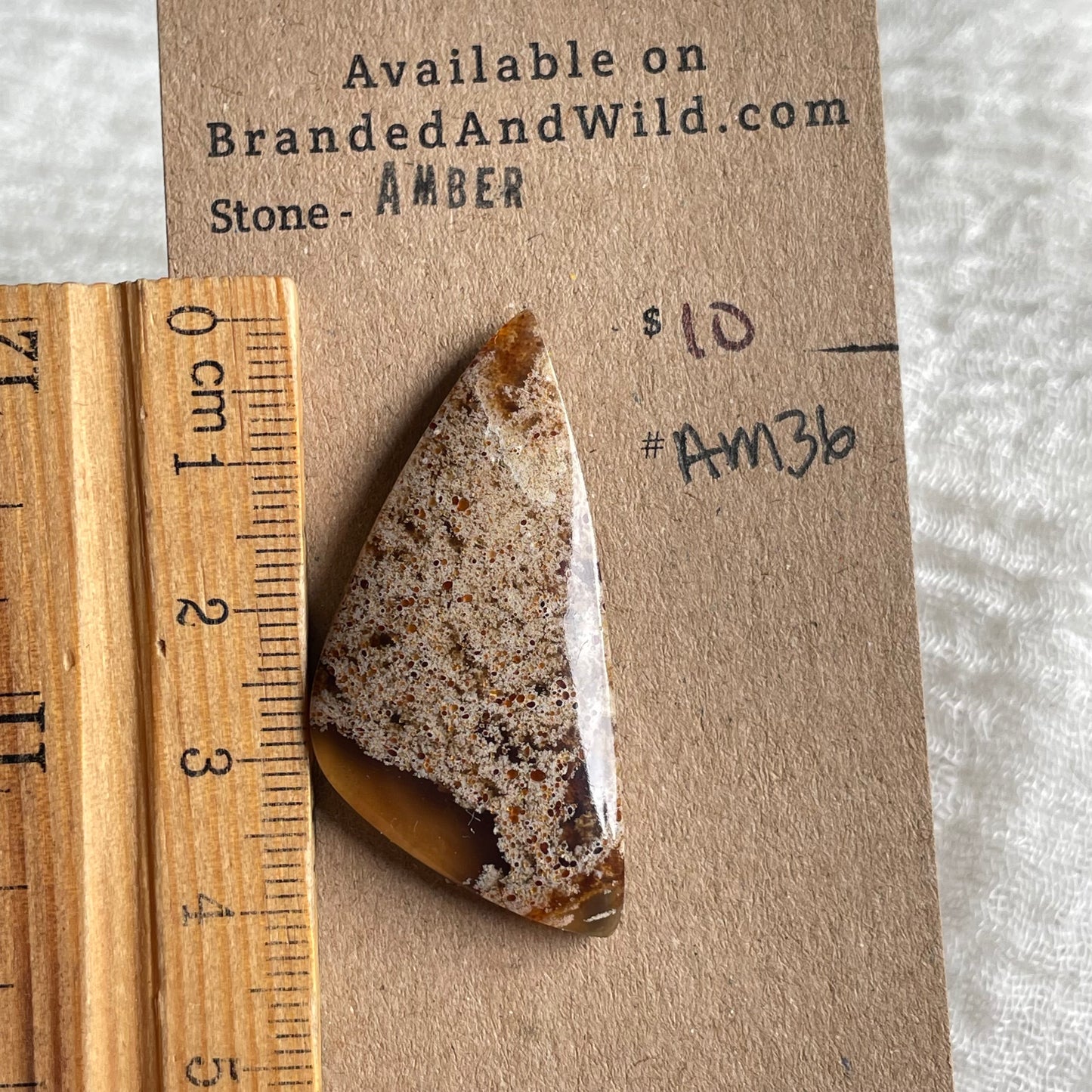 Amber Cabochon AM36 41843105-C7E5-4CD3-9A0D-FD6E559FC555 Brandedandwild.com