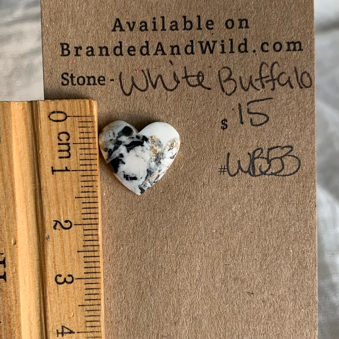 White Buffalo Cabochon - WB53