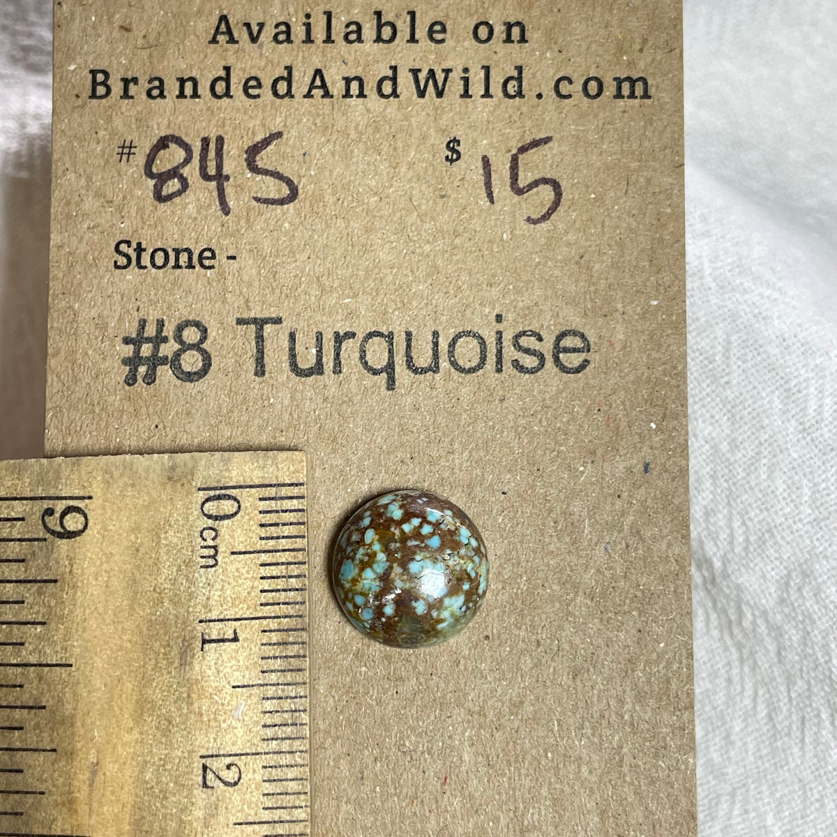 #8 Turquoise Cabochon - #845 41A9C11B-5528-4AB1-A408-608923524691 Brandedandwild.com