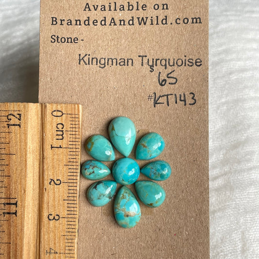 Kingman Turquoise Cabochon - KT143 41F512C6-C905-4ABD-AD4E-2E0A44B9013F Brandedandwild.com