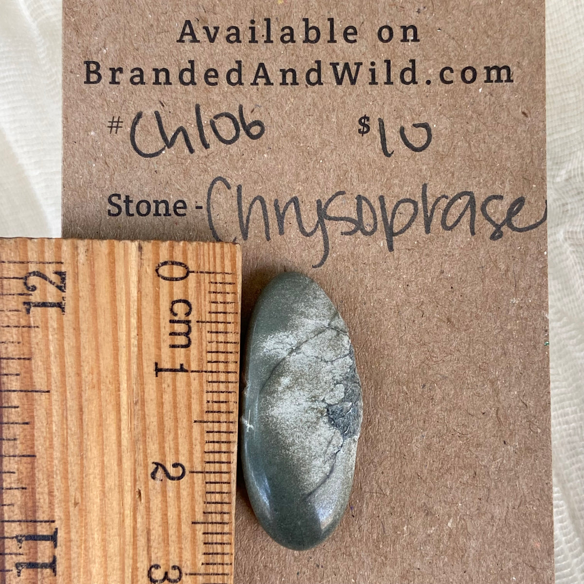 Chrysoprase Cabochon - Ch106 41F8D8B0-F5C6-4B16-AA34-824DE5A1B051 Brandedandwild.com