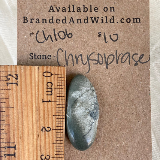 Chrysoprase Cabochon - Ch106 41F8D8B0-F5C6-4B16-AA34-824DE5A1B051 Brandedandwild.com