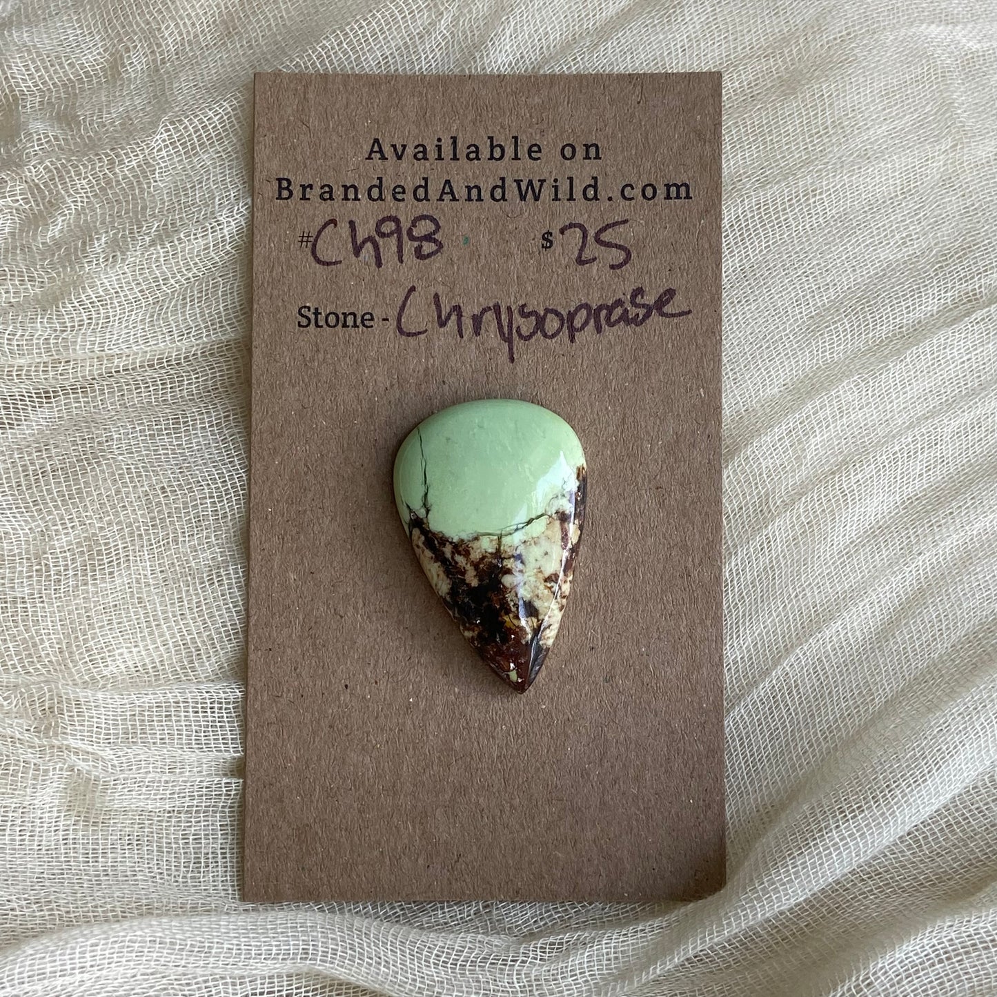 Chrysoprase Cabochon - Ch98