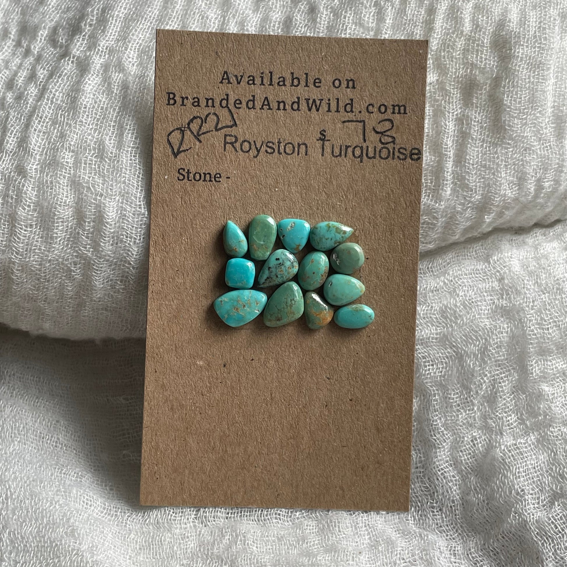 Royston Turquoise Cabochon - RR21 4225A08D-032C-4780-86BA-F649C93C2DB5 Brandedandwild.com