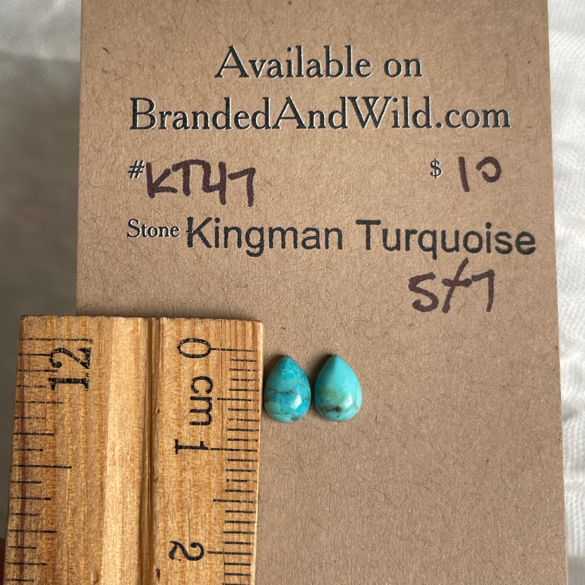 Kingman Turquoise Cabochon - KT47 423109AA-7E58-44FF-A21C-F5D662CC87AA Brandedandwild.com
