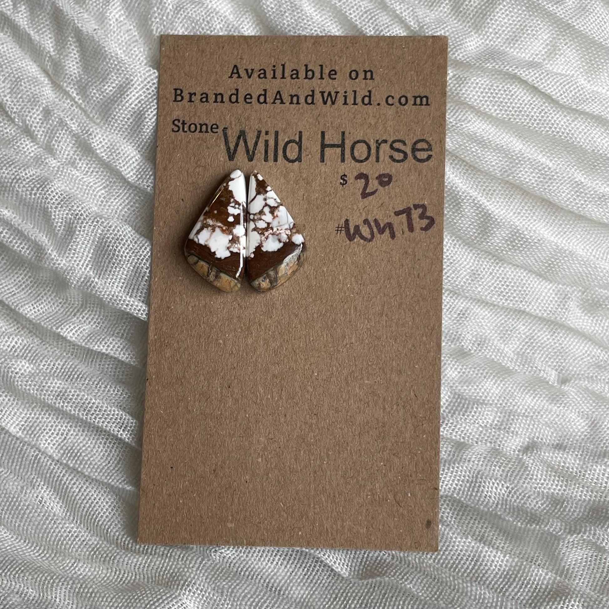 Wild Horse Cabochon - WH73 42331A82-19D5-4A01-8C9D-8F4671BBE075 Brandedandwild.com