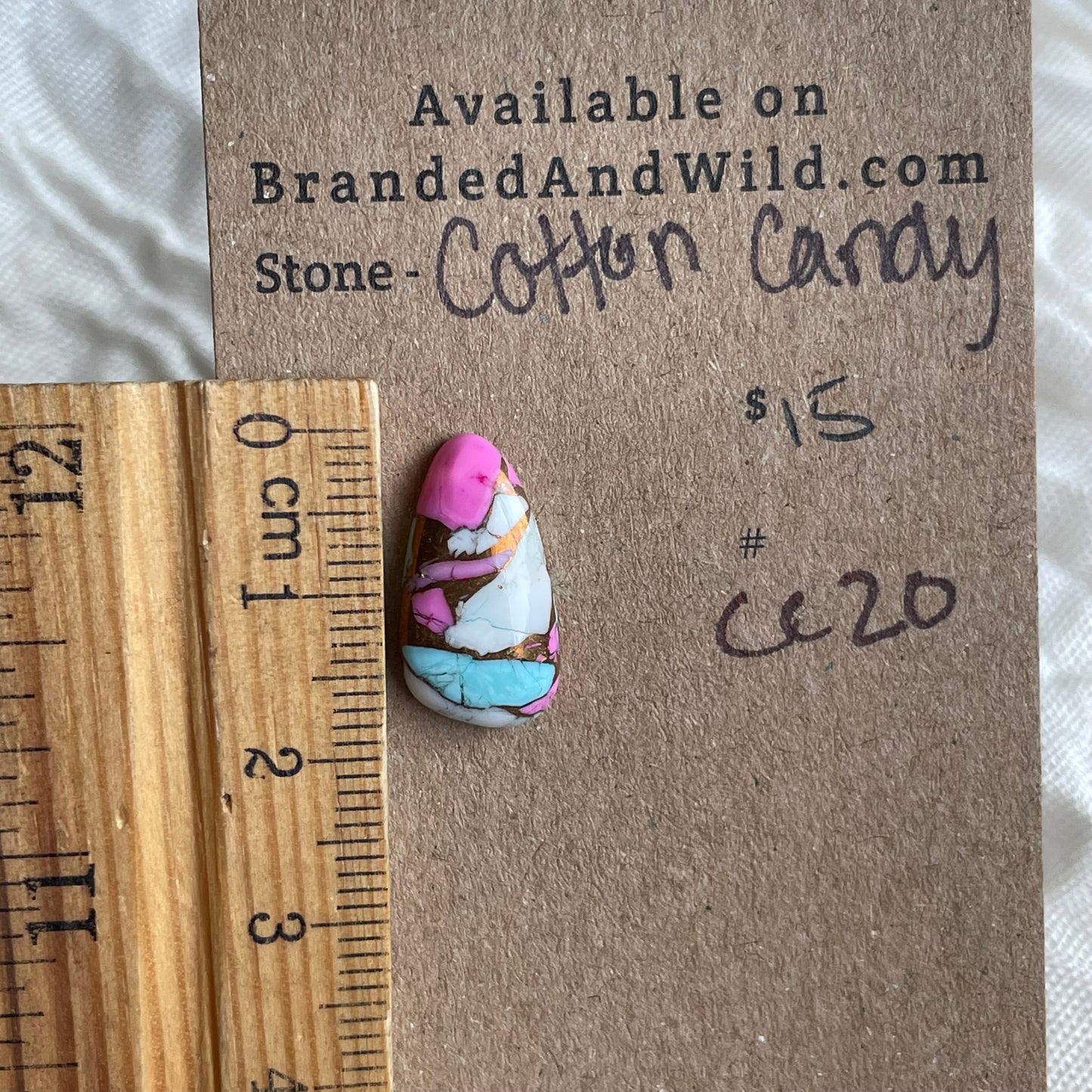 Cotton Candy Cabochon - CC20 423F64A3-7616-4AA9-887C-DC60BD4AD13C Brandedandwild.com