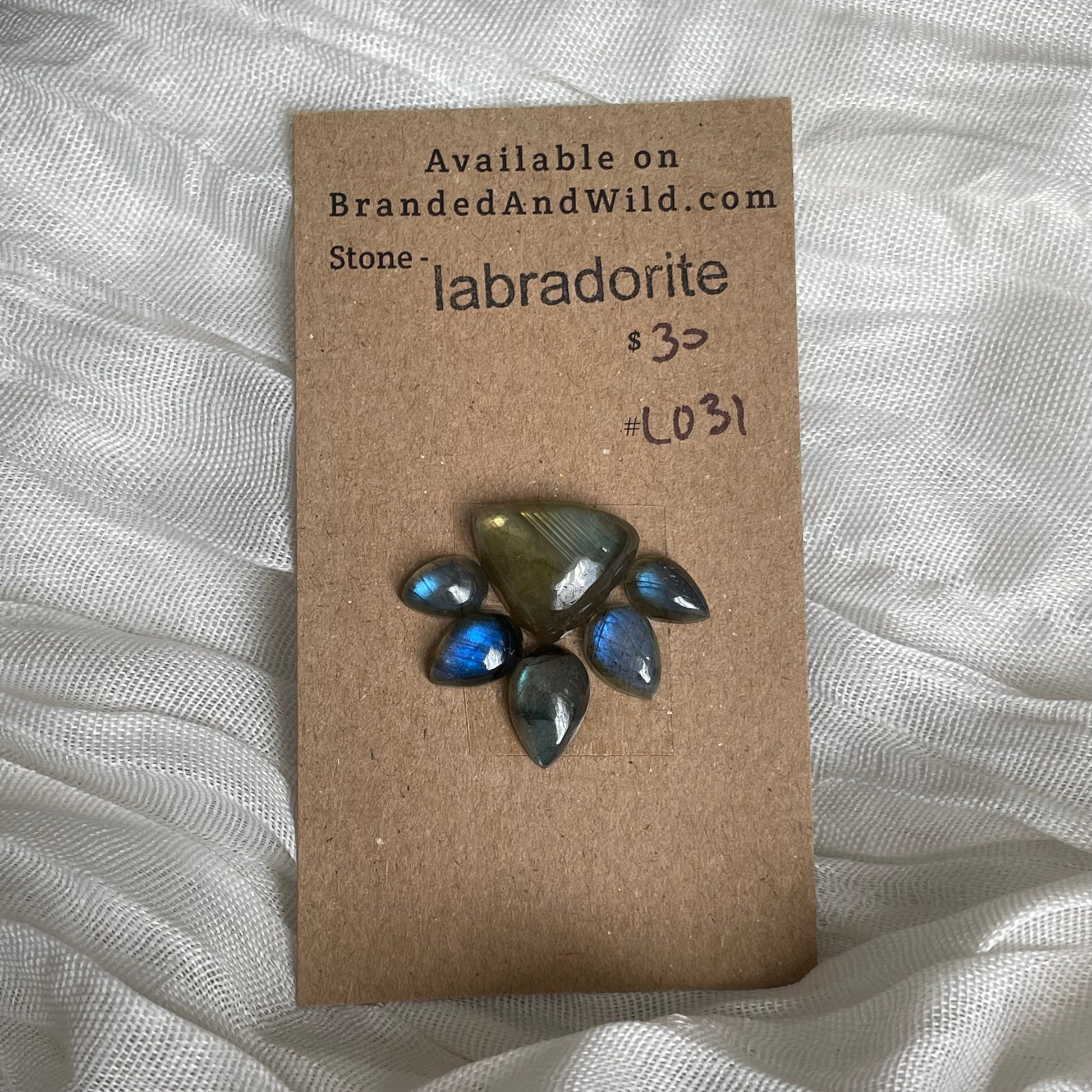 Labradorite Cabochon - L031 428CE938-C2C7-4576-A33E-05B83277045F Brandedandwild.com