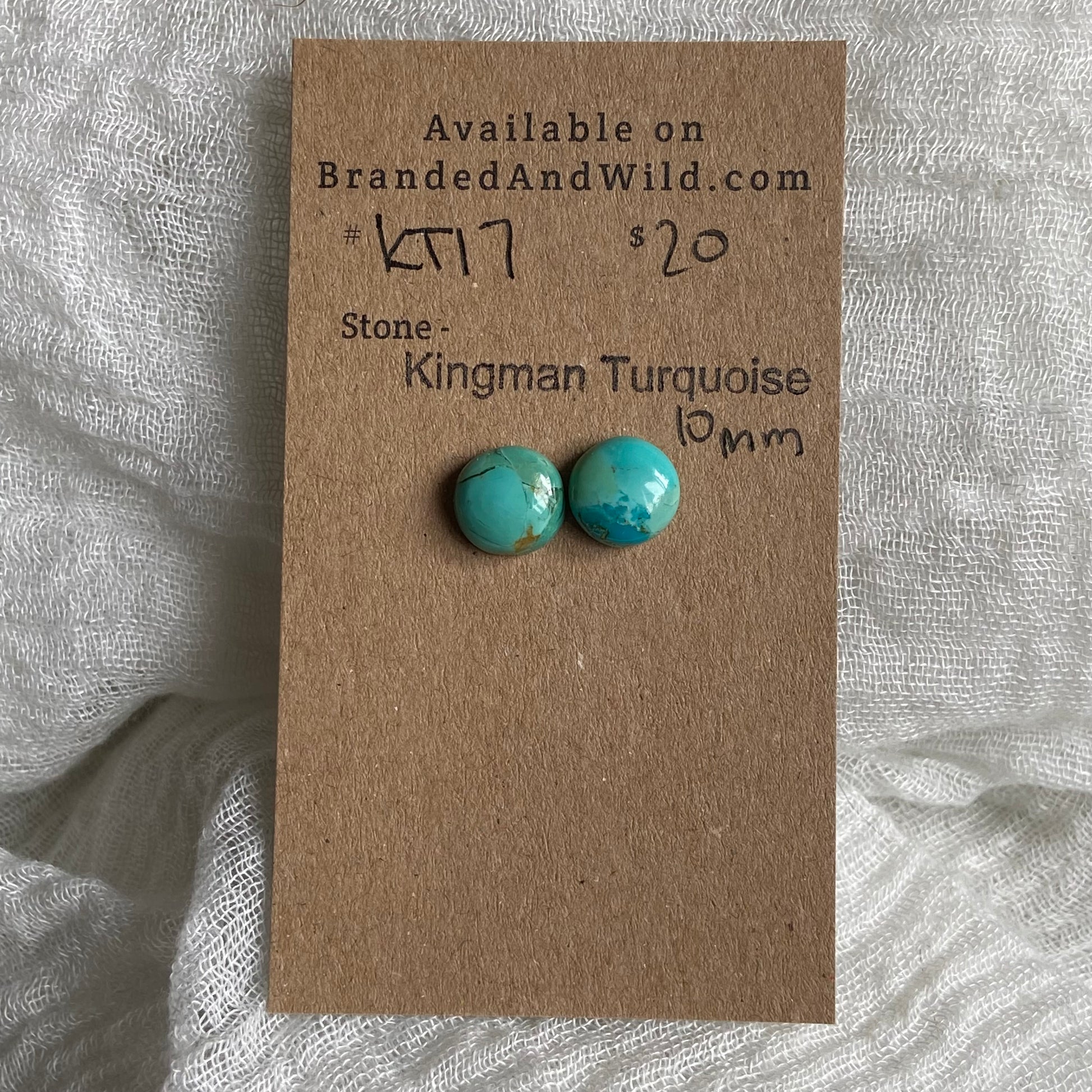 Kingman Turquoise Cabochon - KT17 42B28142-4B1D-481B-9CEC-26FCDFEC1035 Brandedandwild.com