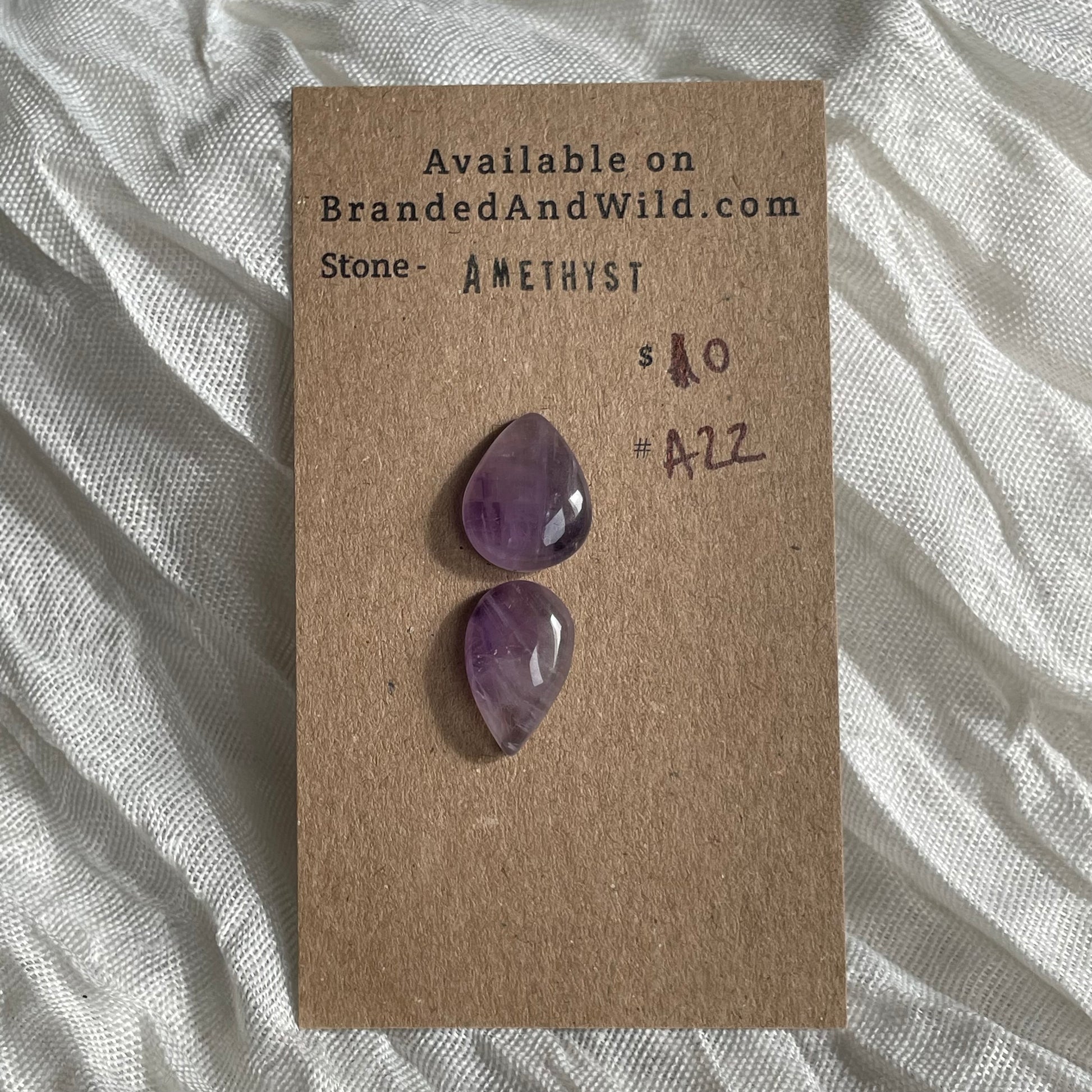 Amethyst Cabochon - A22 42C96F8C-977A-4875-ACAC-0B84FC5222D3 Brandedandwild.com