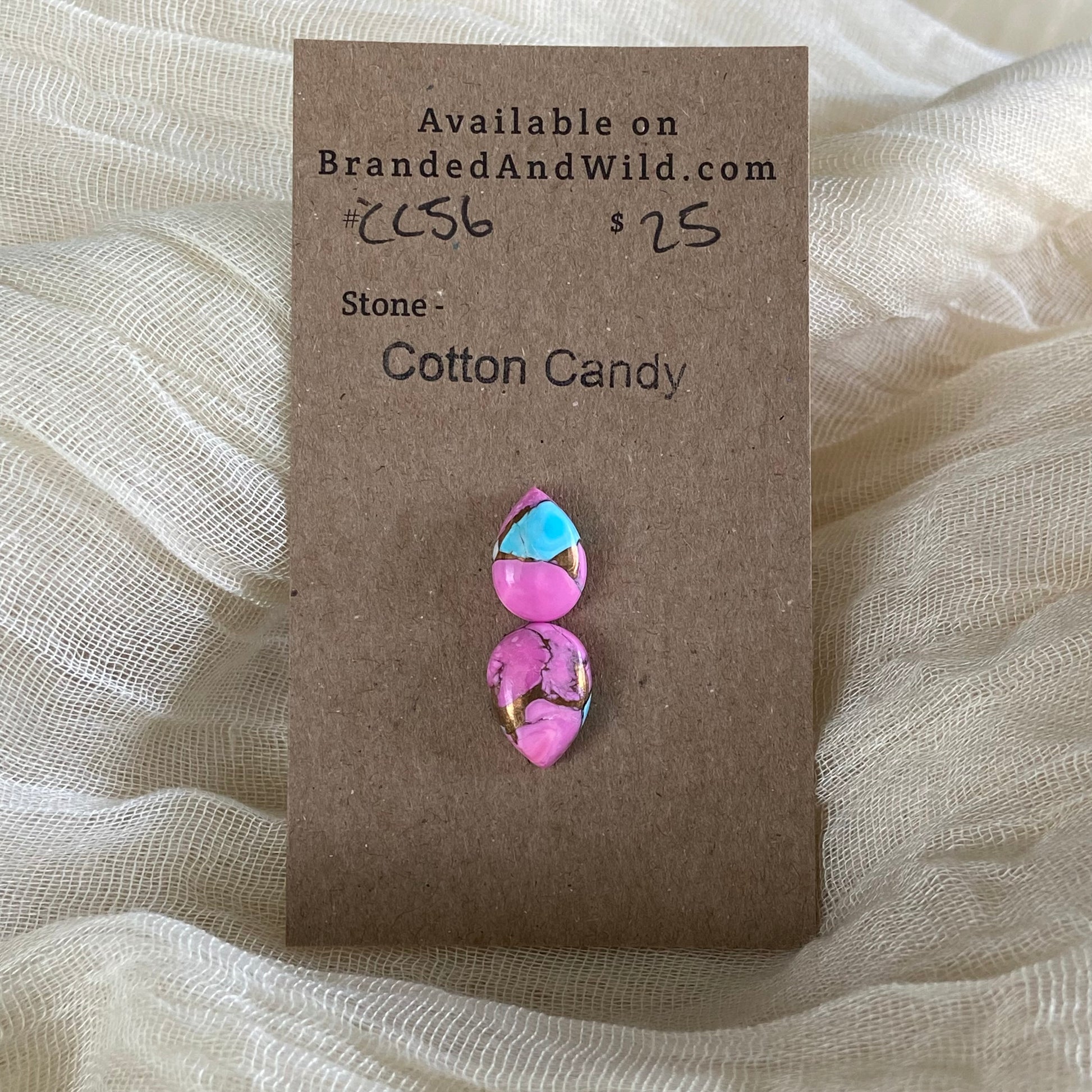 Cotton Candy Cabochon - CC56 42F44190-4823-4310-988E-7B4D82B7EED0 Brandedandwild.com