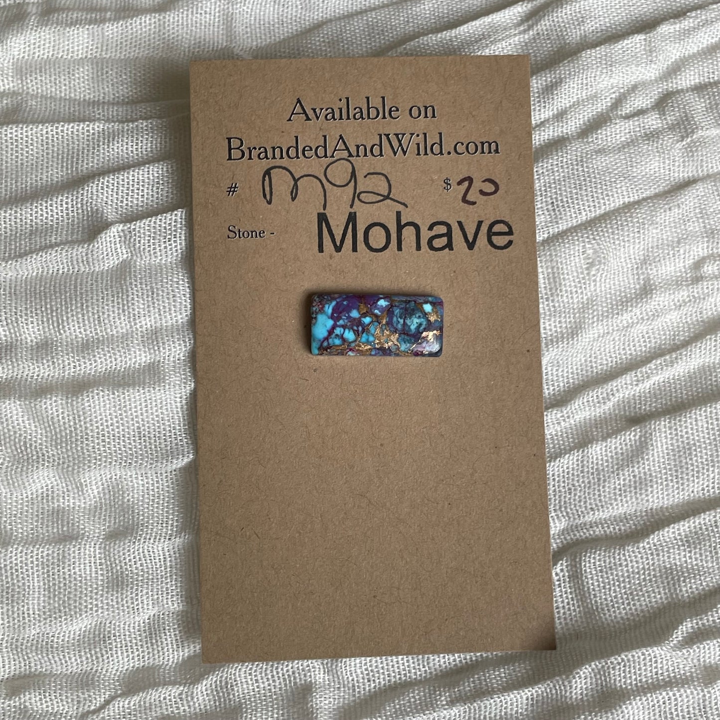 Mohave Cabochon - M92 Cabochon 42FB5A16-B87F-4C52-AC89-A281D43D968A Brandedandwild.com
