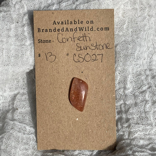 Confetti Sunstone Cabochon - CS027