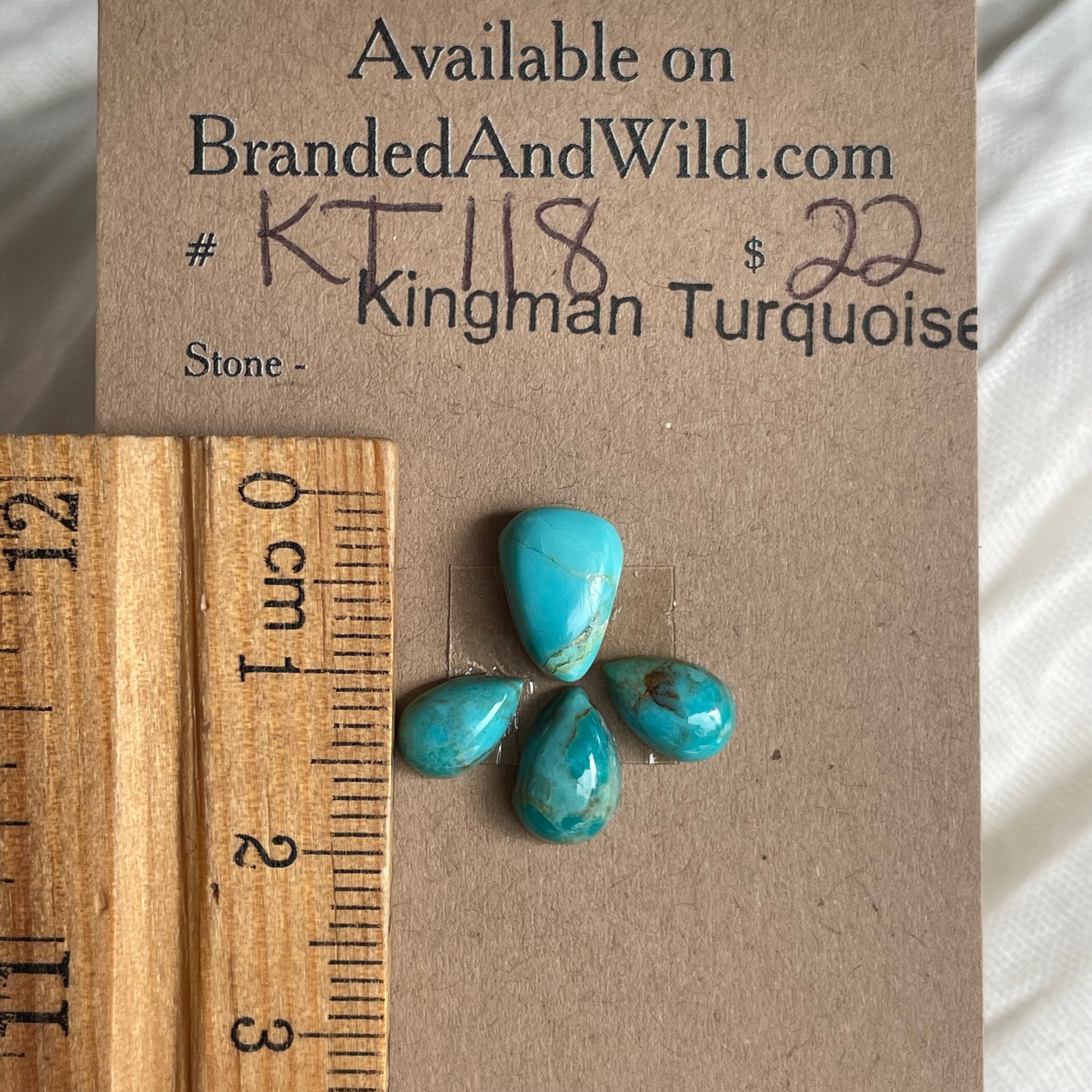 Kingman Turquoise Cabochon - KT118 431D3A2B-2301-4028-99D0-D87EE67B6193 Brandedandwild.com
