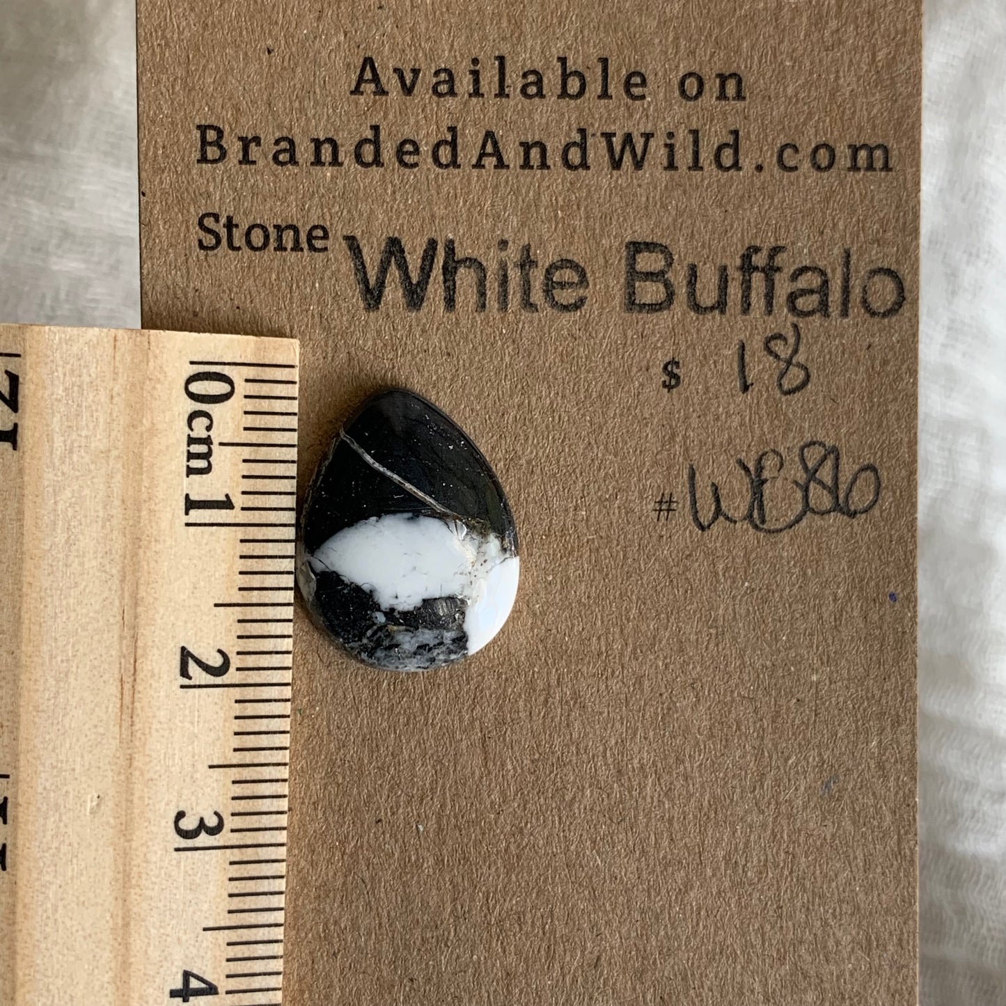 White Buffalo Cabochon - WB86