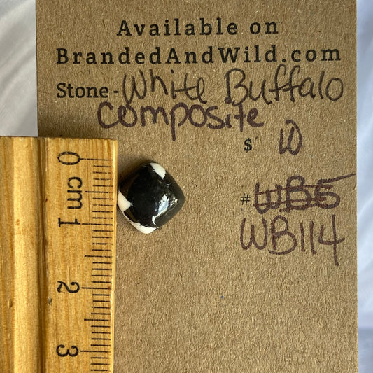 White Buffalo Cabochon - WB114