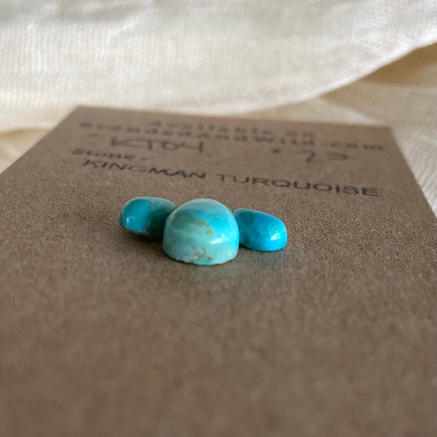 Kingman Turquoise Cabochon - KT104 436A8D85-027B-4EB9-933A-16F3E0E186DF Brandedandwild.com