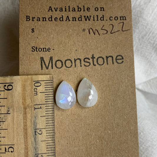 Moonstone Cabochon - MS22 438DA1C3-AFA2-4CE3-8B38-9365A0E84425 Brandedandwild.com