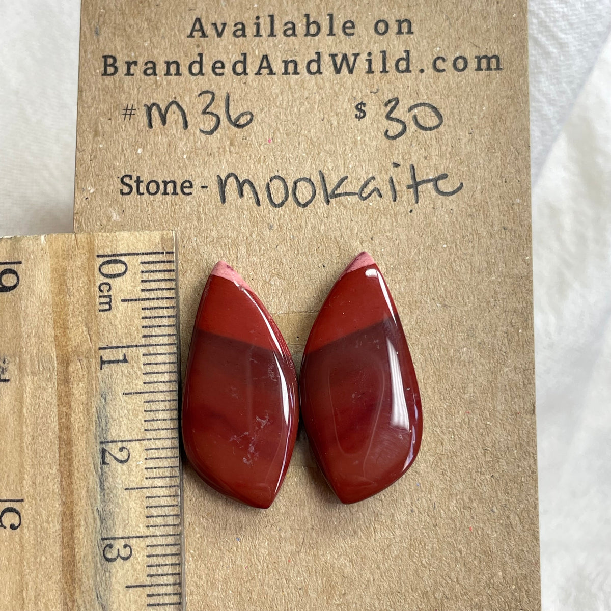 Mookaite Cabochon- M36 439AFF6E-1BE8-4B15-B0D7-F45F514906ED Brandedandwild.com
