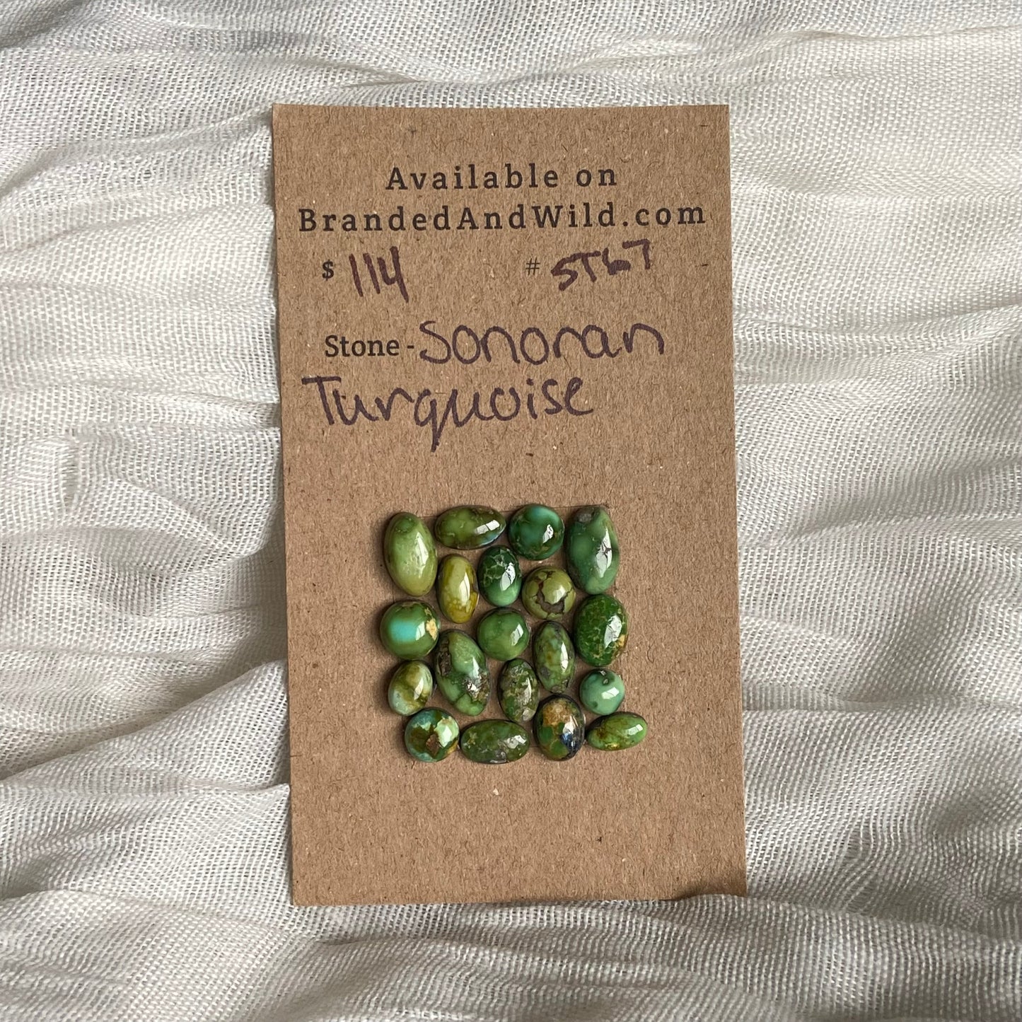 Sonoran Turquoise Cabochon - ST67 439E6070-3E88-408F-A93F-31C5991A3F60 Brandedandwild.com
